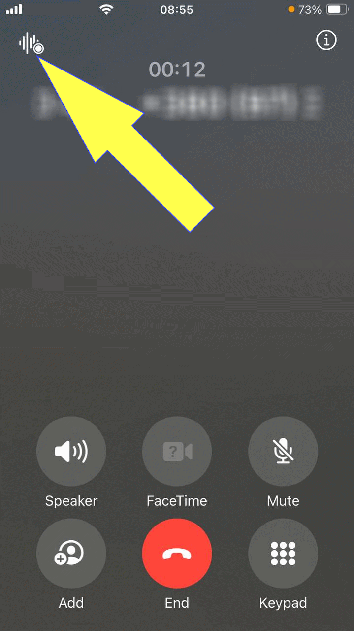 Schritt 1: Telefonat aufnehmen